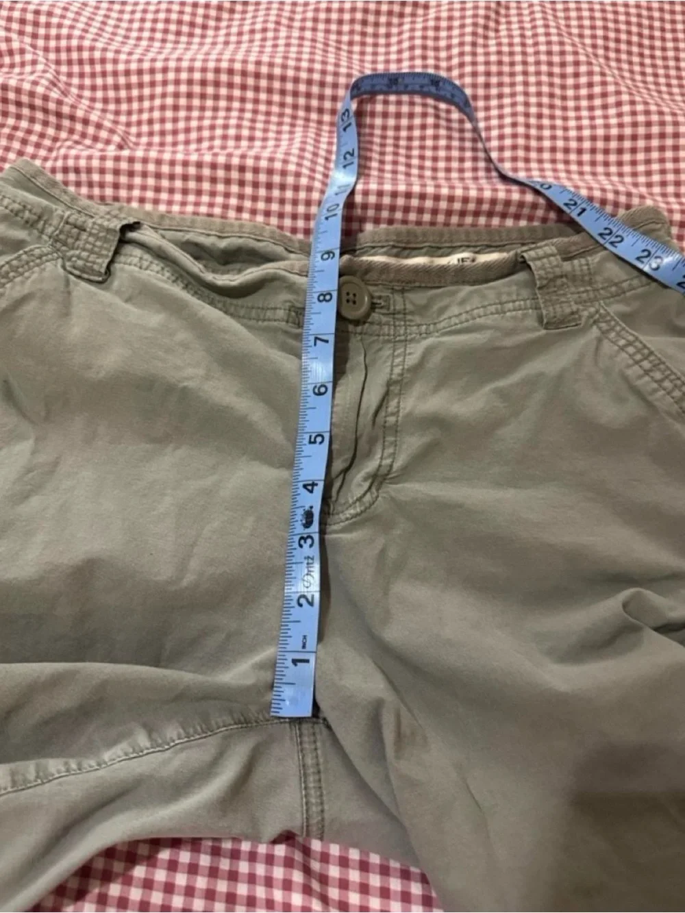 Y2K DKNY Cargo Jorts - Olive